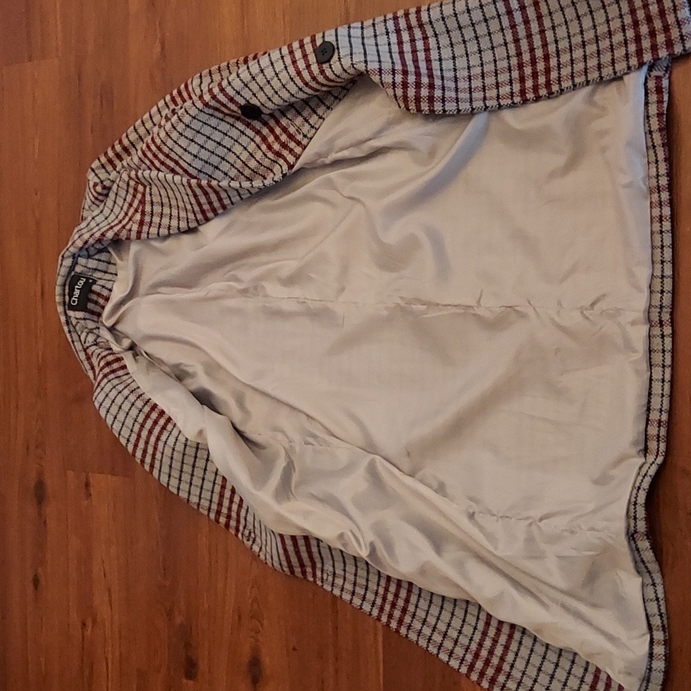 Plaid Lined Peacoat - Picture 9 of 9